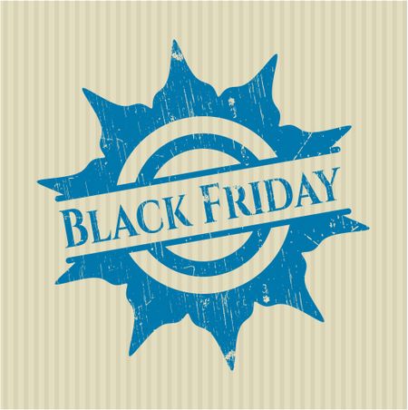 Black Friday rubber grunge texture seal