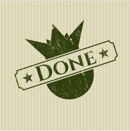 Done rubber grunge texture stamp