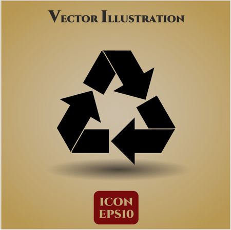 Recycle icon vector illustration