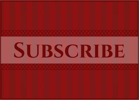 Subscribe card, colorful, nice desing