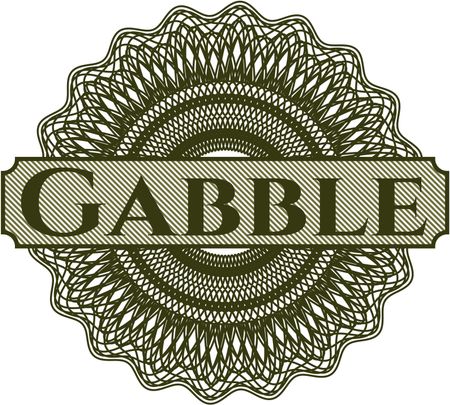 Gabble linear rosette