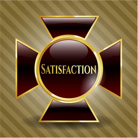 Satisfaction golden emblem