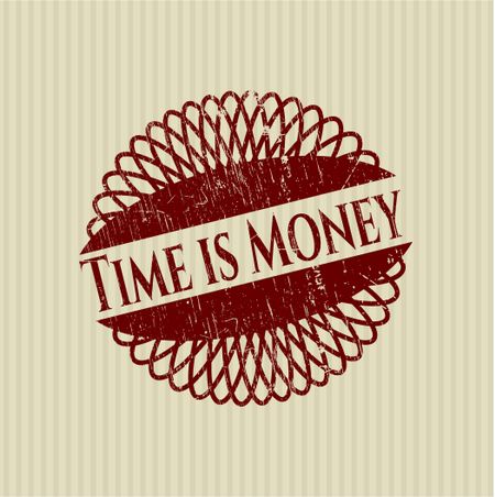 Time is Money rubber texture