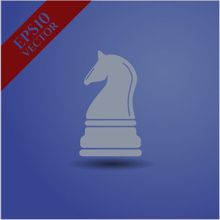 Chess knight vector icon