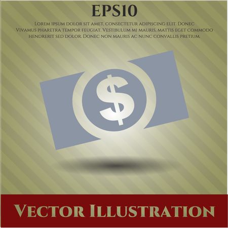 Money (dollar bill) vector icon