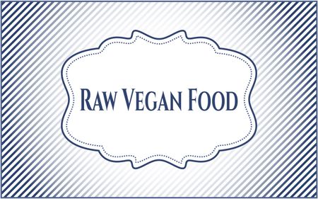 Raw Vegan Food card