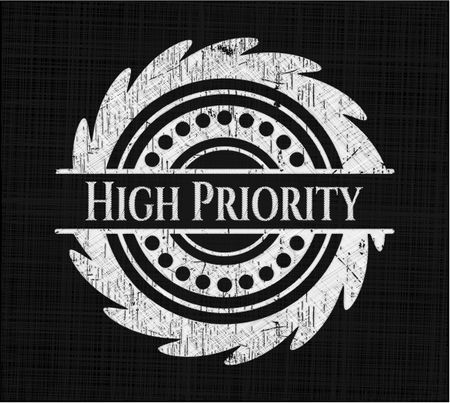 High Priority written on a blackboard