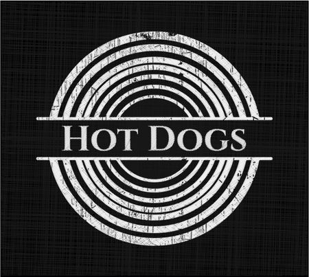 Hot Dogs on blackboard