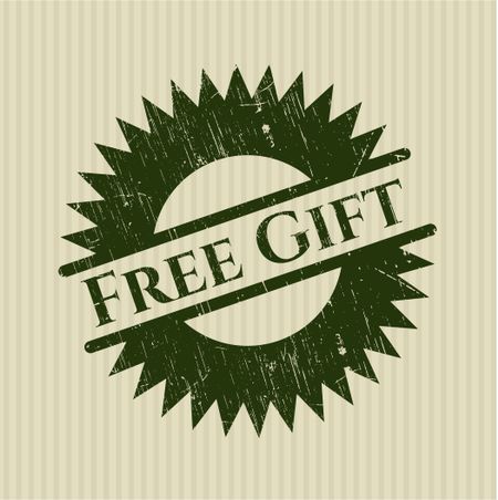 Free Gift rubber grunge texture stamp