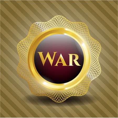 War golden emblem