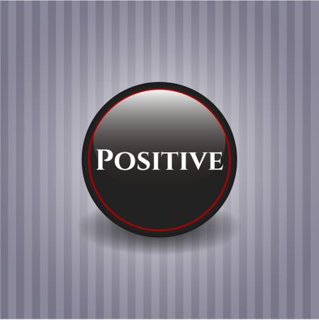 Positive dark emblem