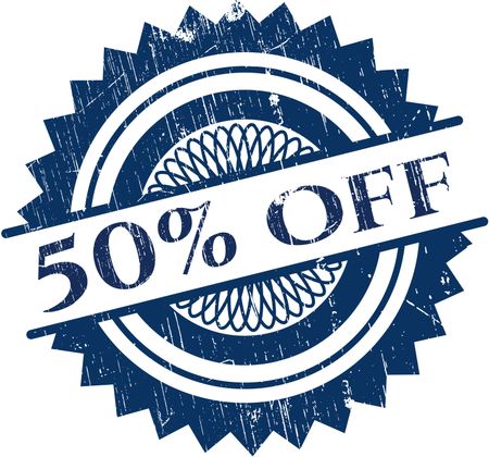 50% Off rubber grunge seal