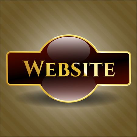 Website golden emblem