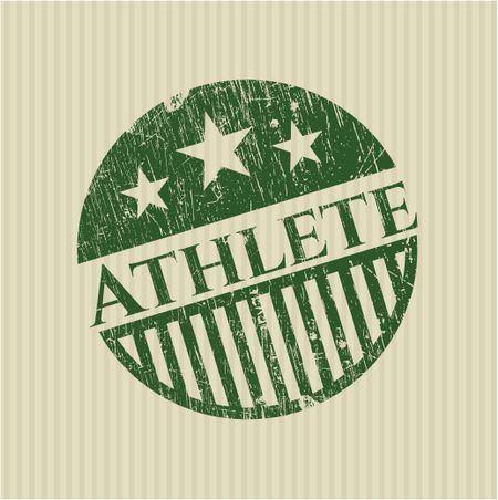 Athlete rubber grunge seal