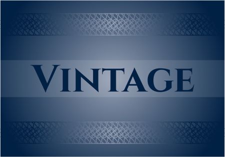 Vintage card, poster or banner