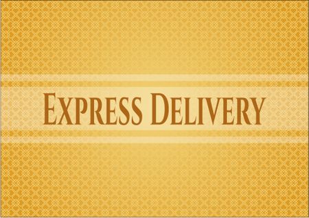 Express Delivery card or banner