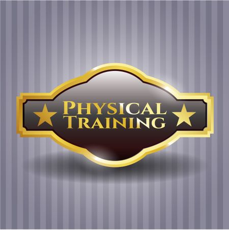 Physical Training gold shiny emblem