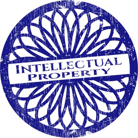 Intellectual property grunge seal