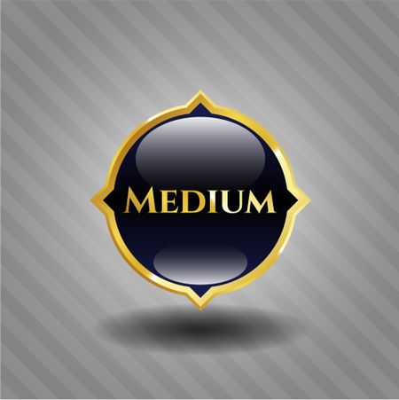 Medium gold emblem or badge