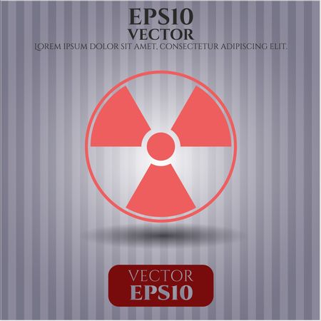Nuclear, radioactive icon vector illustration