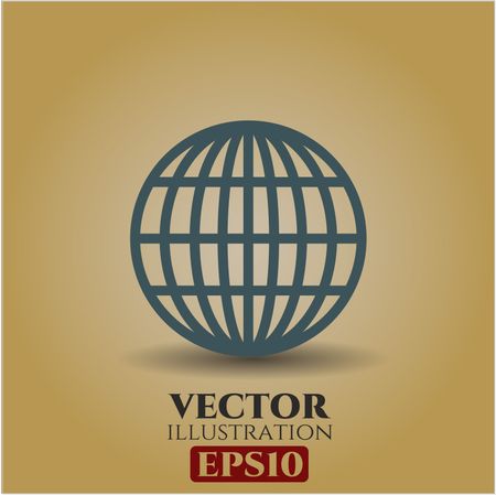 Globe (website) icon or symbol