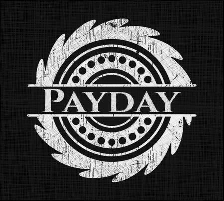 Payday written on a blackboard