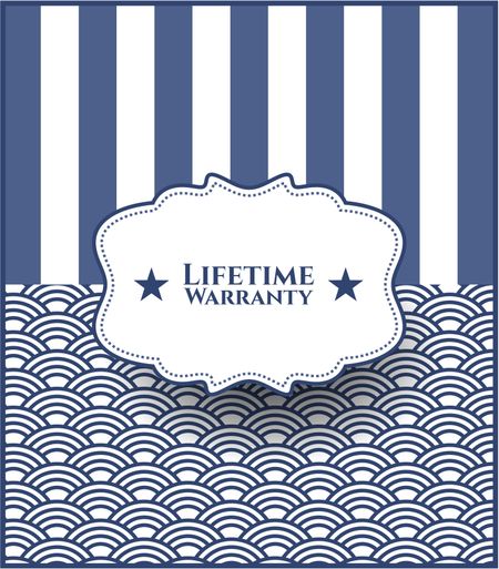 Life Time Warranty banner
