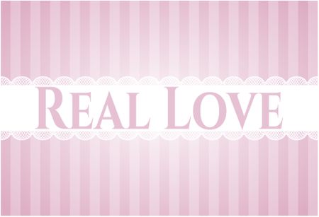 Real Love poster or card