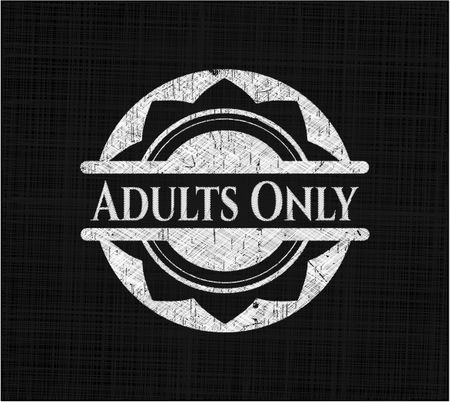 Adults Only chalk emblem