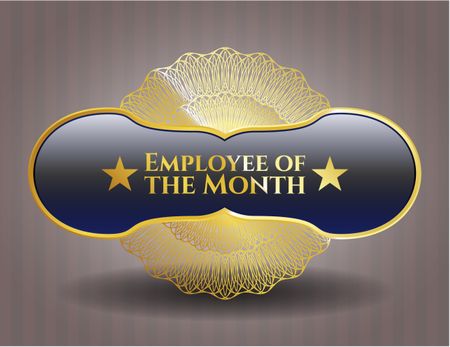 Employee of the Month golden emblem