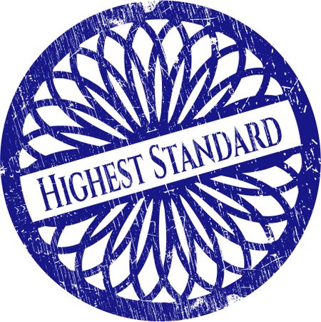 Highest Standard rubber stamp