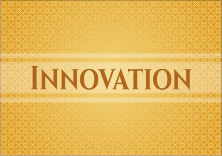 Innovation retro style card or poster