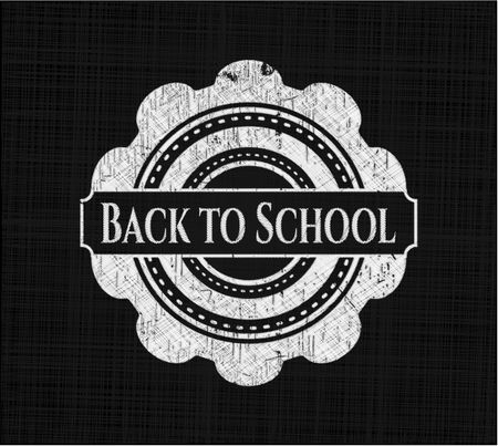 Back to School with chalkboard texture