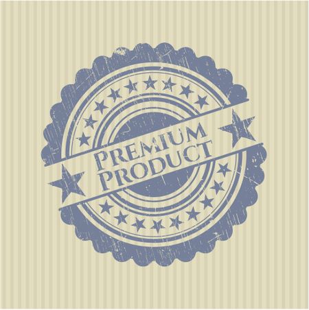 Premium Product rubber stamp with grunge texture