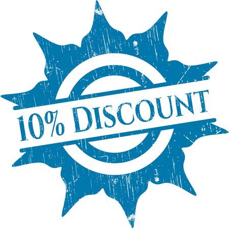10% Discount rubber grunge seal