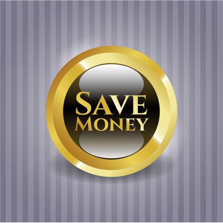 Save Money gold emblem