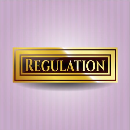 Regulation gold emblem or badge