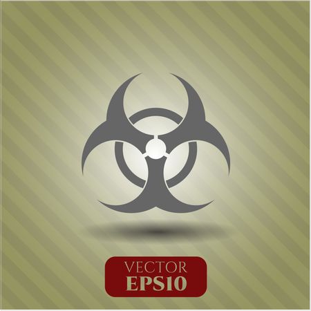 Biohazard vector symbol