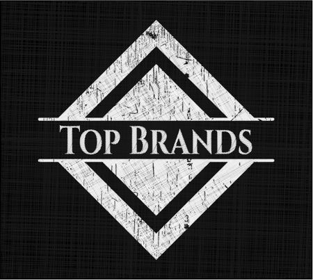 Top Brands written on a chalkboard