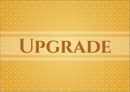 Upgrade card, poster or banner