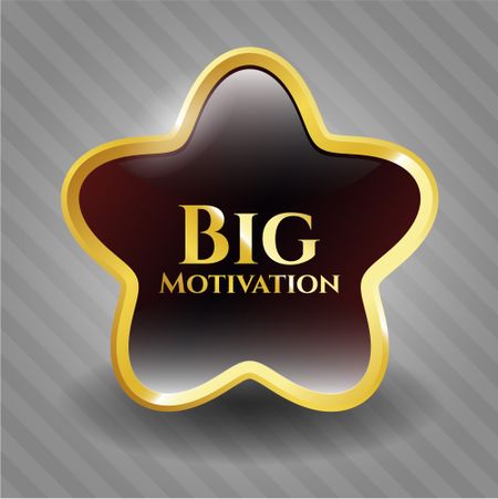 Big Motivation golden emblem