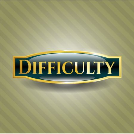 Difficulty golden emblem