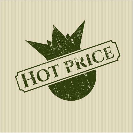 Hot Price rubber stamp with grunge texture