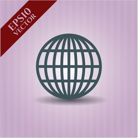 Globe (website) vector icon