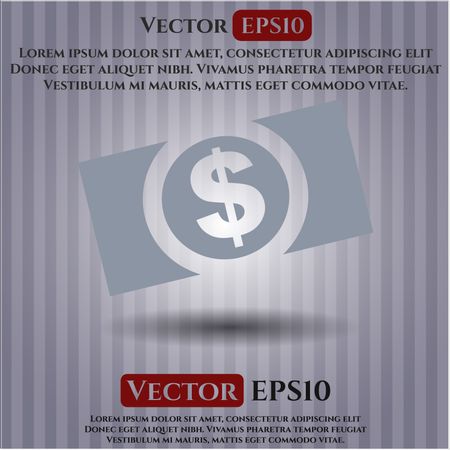 Money (dollar bill) vector icon