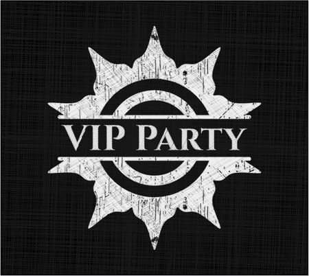 VIP Party with chalkboard texture