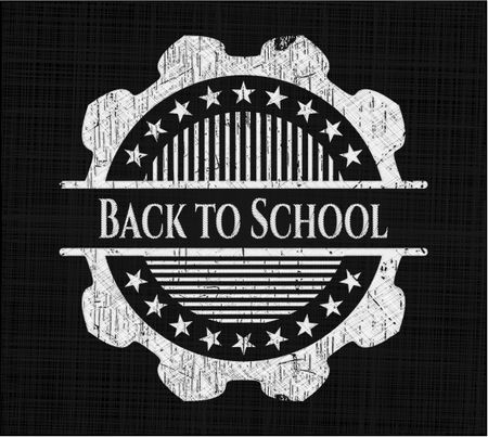 Back to School chalkboard emblem