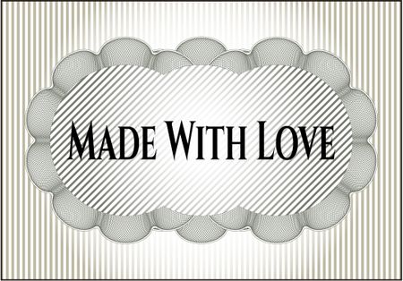 Made With Love card or poster
