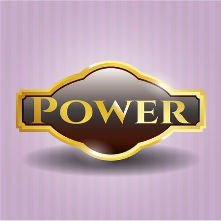 Power gold shiny emblem