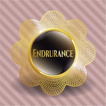 Endurance gold badge or emblem